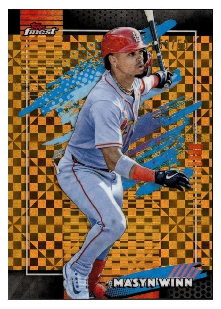 2026 Topps Finest Masyn Winn Gold X-Fractor #174 card
