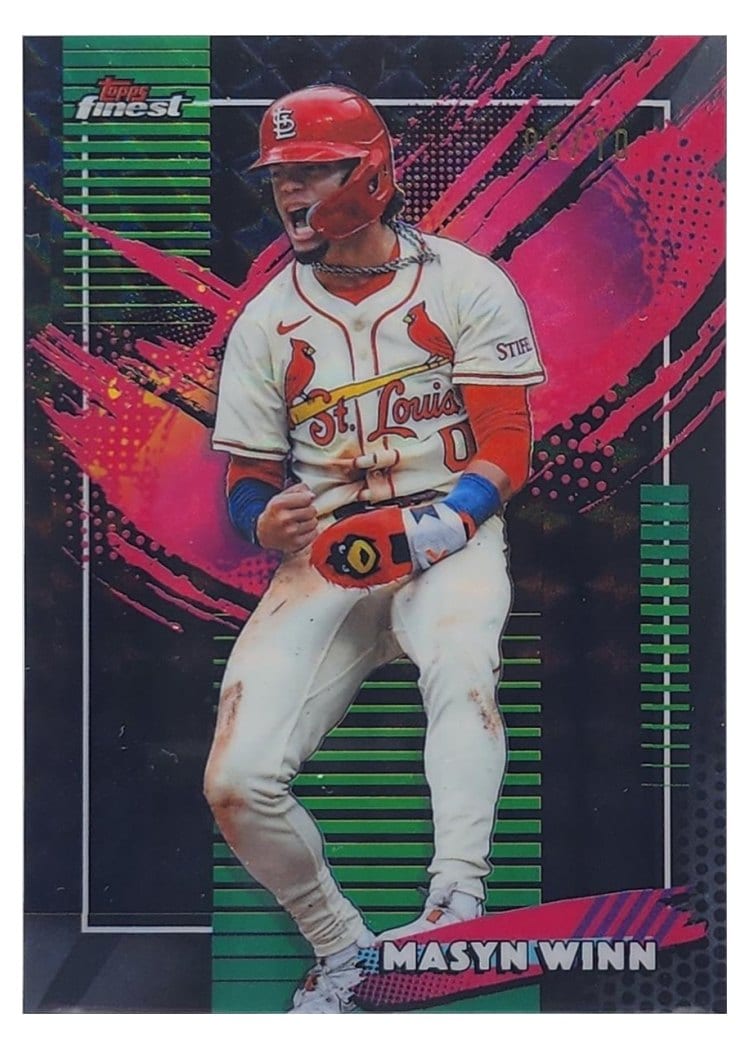 2026 Topps Finest Masyn Winn Black Geometric Refractor #242 card