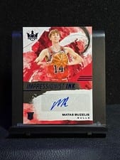 2024-25 Panini Court Kings Impressionist Ink Autographs Matas Buzelis #II-BUZ card
