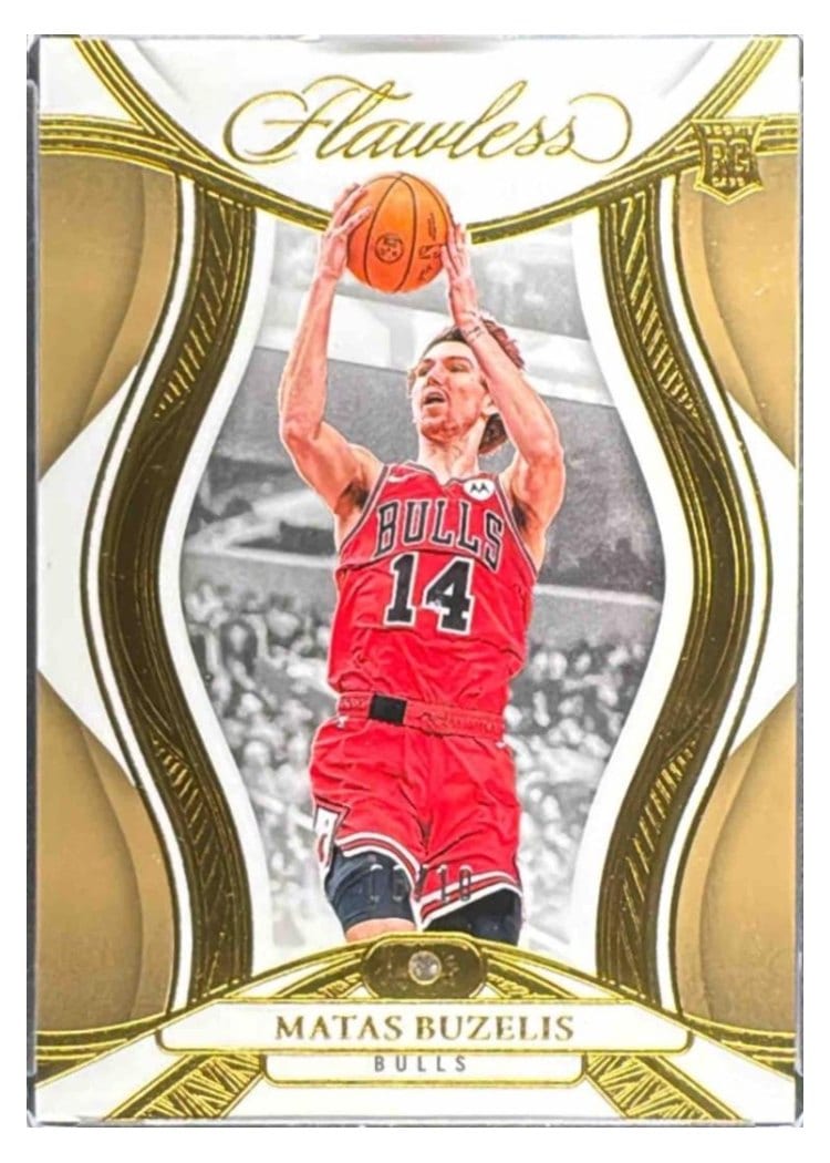 2024-25 Panini Flawless Base Gems Matas Buzelis #95 card
