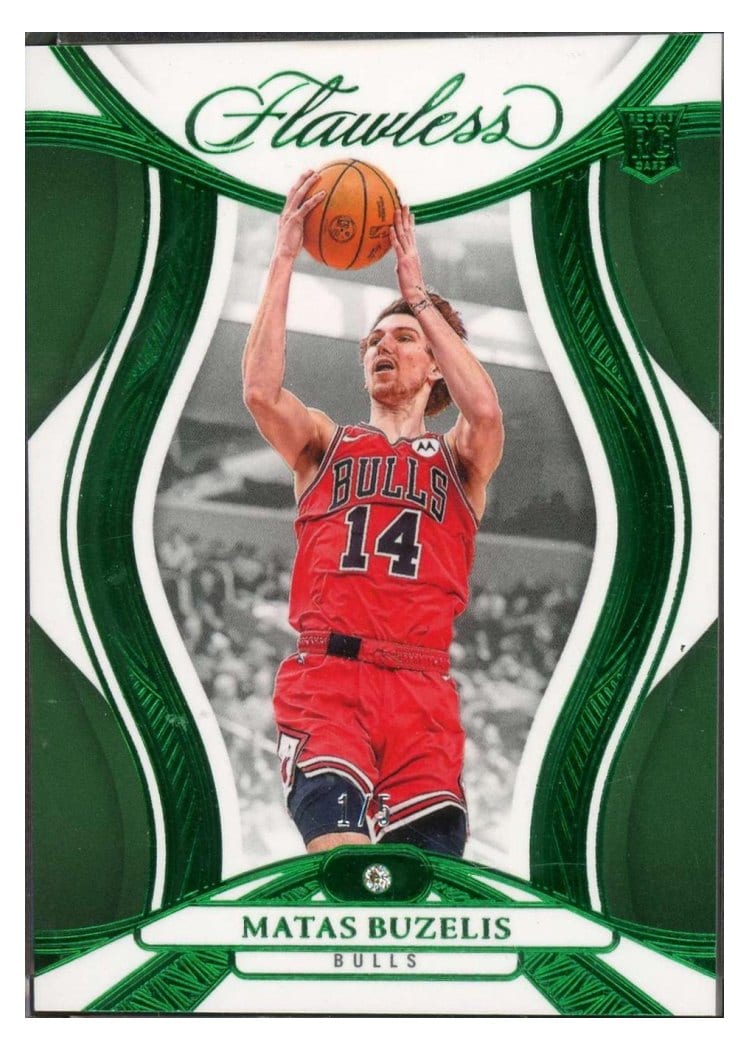 2024-25 Panini Flawless Base Gems Matas Buzelis #95 card
