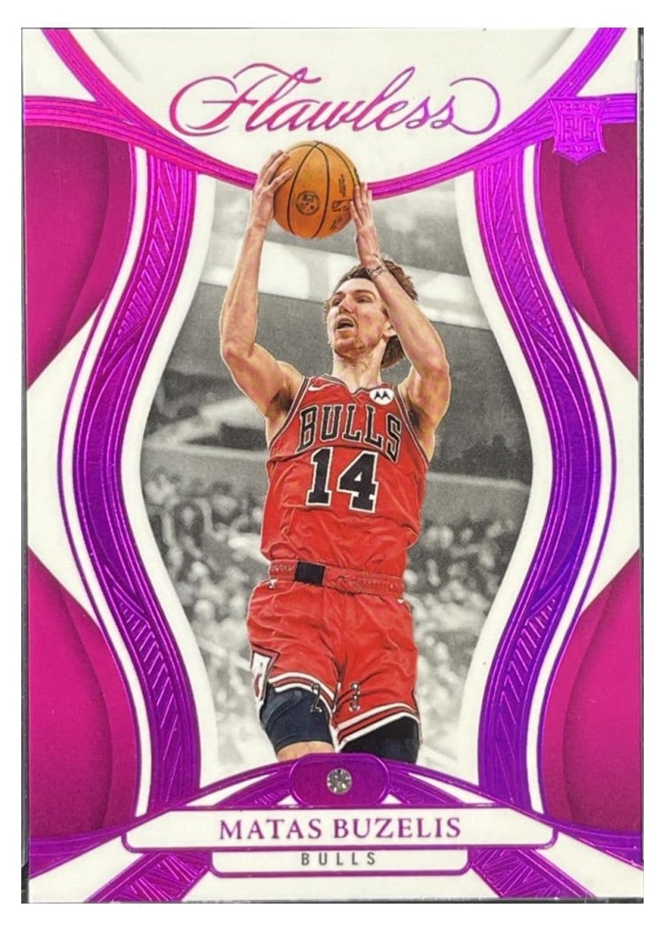 2024-25 Panini Flawless Base Gems Matas Buzelis #95 card