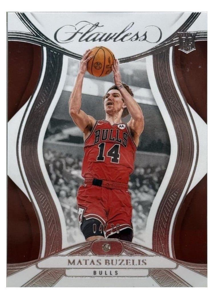 2024-25 Panini Flawless Base Gems Matas Buzelis #95 card