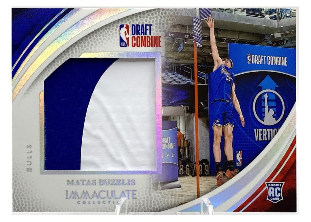 2024-25 Panini Immaculate Collection Draft Combine Memorabilia Set Matas Buzelis #1 card