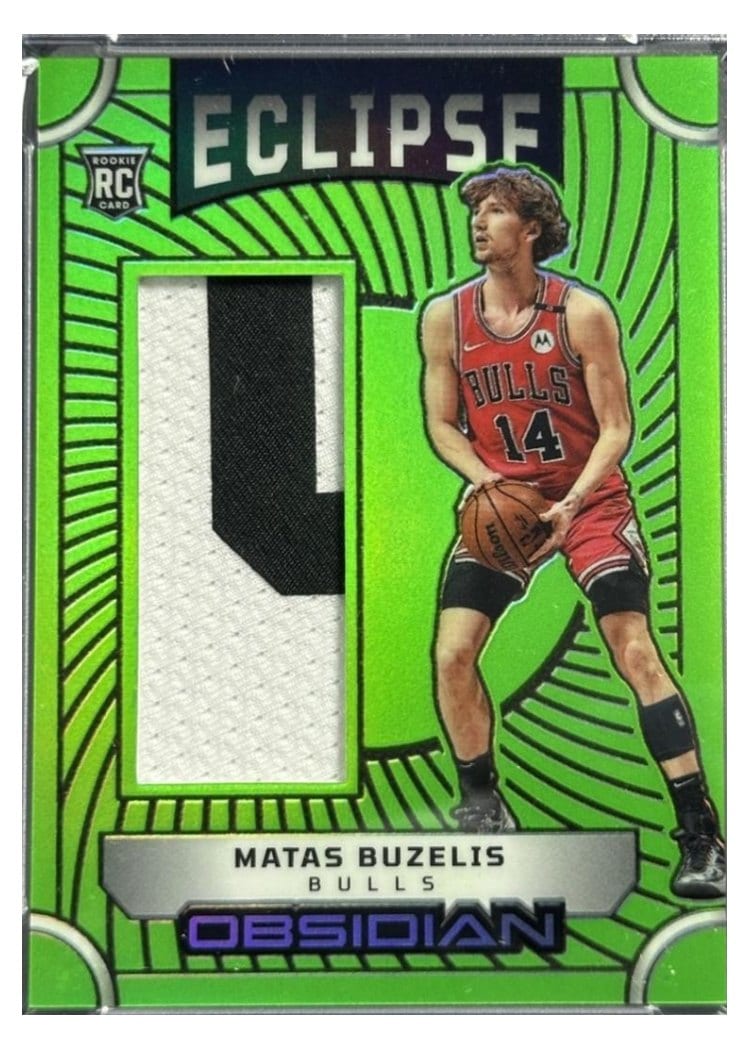 2024-25 Panini Obsidian Eclipse Materials Matas Buzelis #EM-MBC card