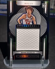 2024-25 Panini Obsidian Unbreakable Memorabilia Matas Buzelis #UM-MBC card