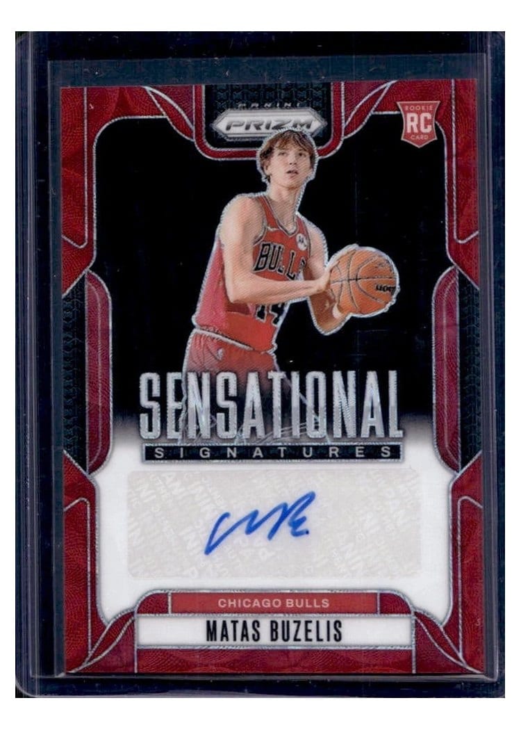 2024-25 Panini Prizm Sensational Signatures Matas Buzelis #SS-MBB card