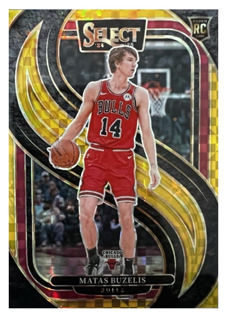 2024-25 Panini Select Base Set Matas Buzelis #166 card