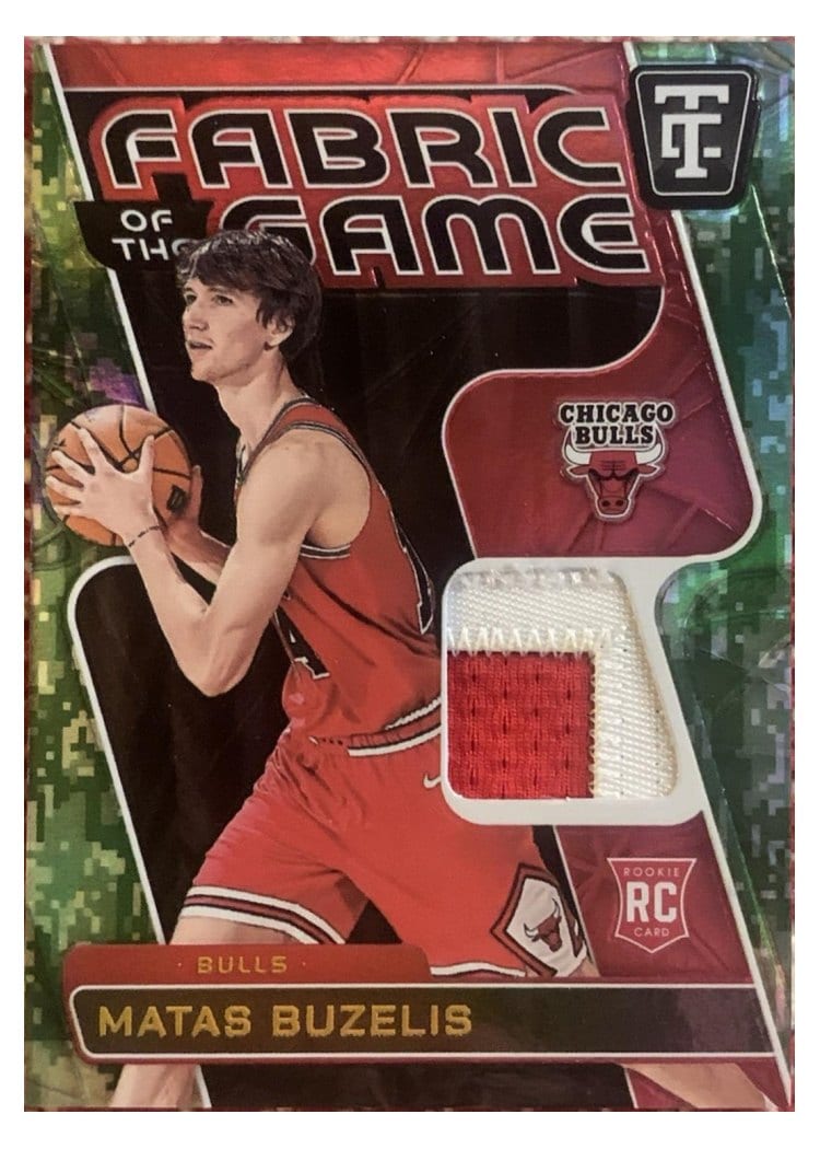 2024-25 Panini Totally Certified Fabric of the Game Rookies Matas Buzelis #FGR-MTB card