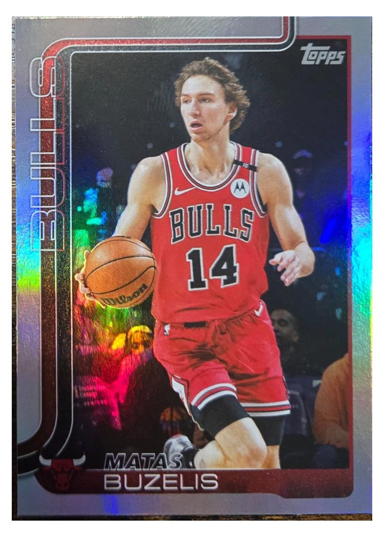 2025-26 Topps Base Set Matas Buzelis Rainbow Foilboard #37 card