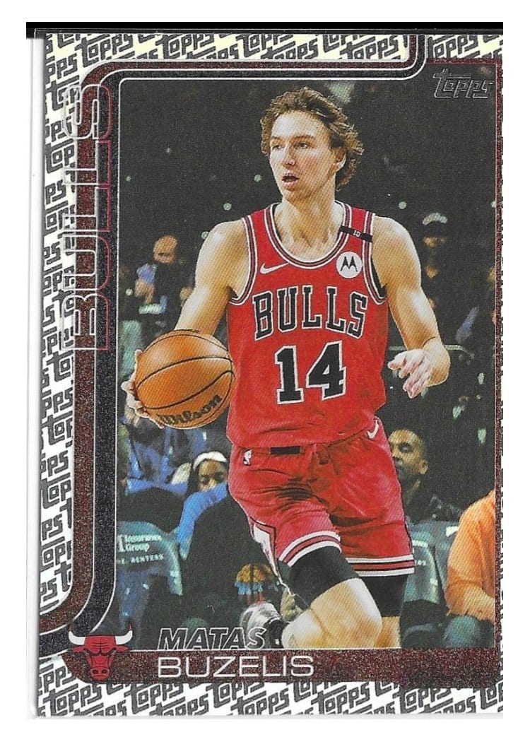 2025-26 Topps Base Set Matas Buzelis Topps Foil Pattern #37 card