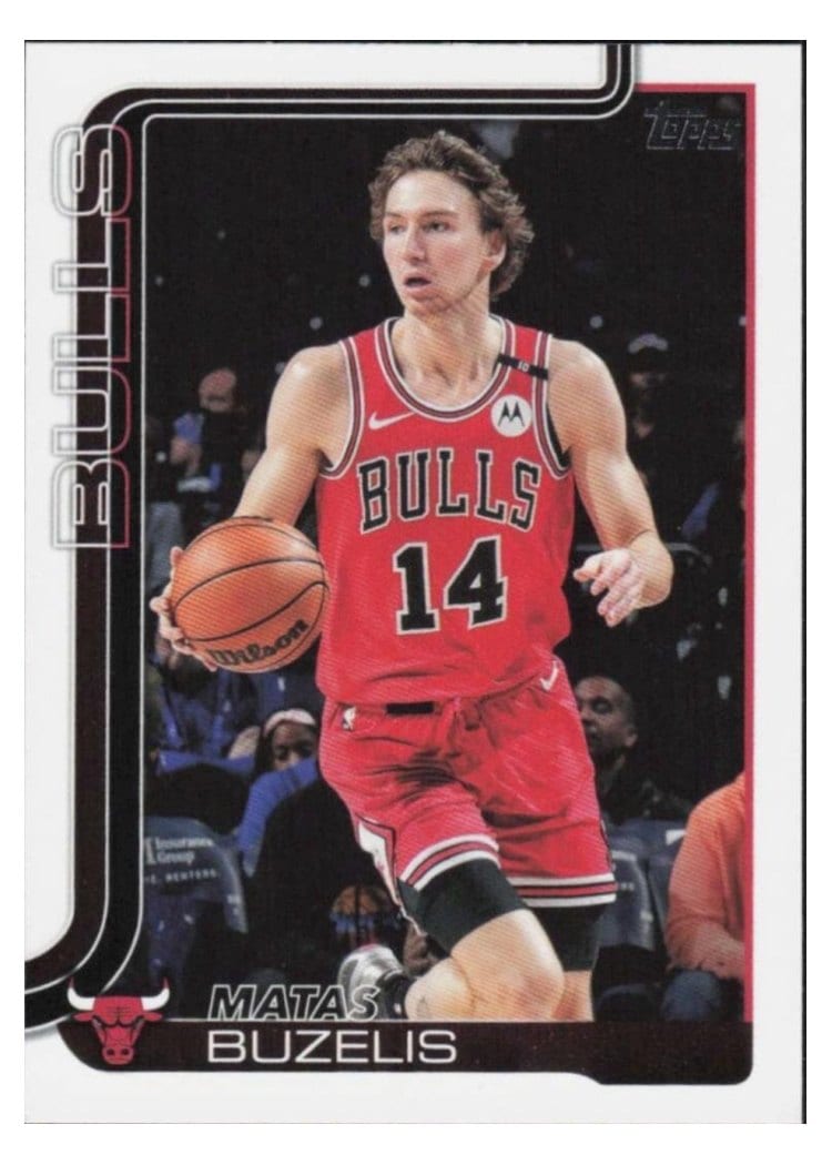 2025-26 Topps Base Set Matas Buzelis #37 card