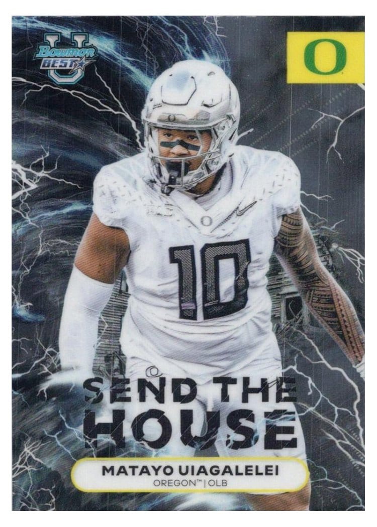 2025 Bowman University Best Send the House Matayo Uiagalelei #SH-10 card