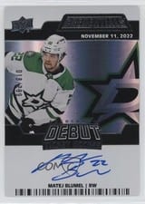 2022-23 Upper Deck Credentials Debut Ticket Access Autographs Matej Blumel #DTAA-MA card