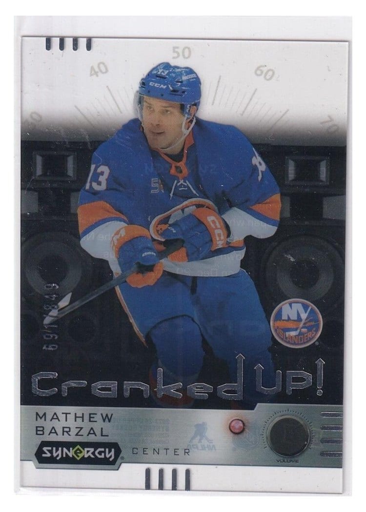 2023-24 Upper Deck Synergy Cranked Up Mathew Barzal #CR-BA card