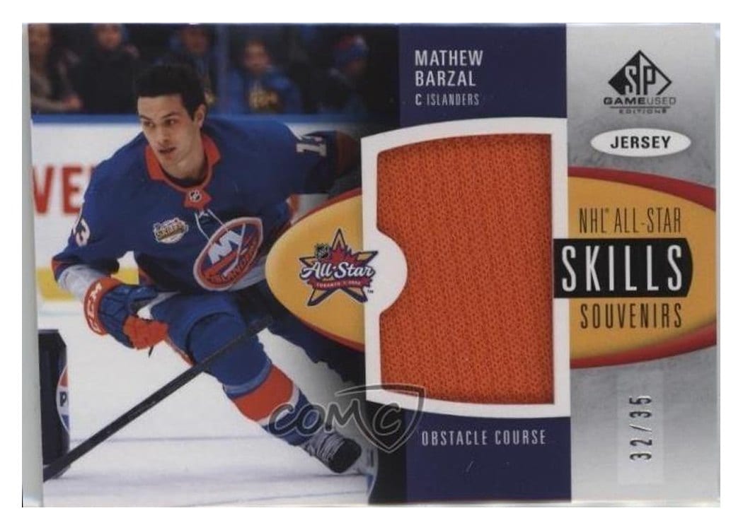 2024-25 SP Game Used 2024 All-Star Skills Souvenirs Jersey Relics Mathew Barzal #SV-MB card