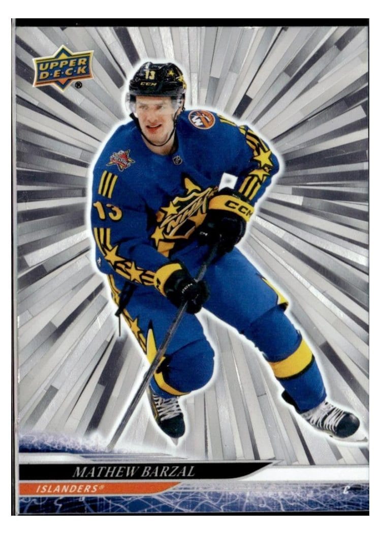 2024-25 Upper Deck Base Set Mathew Barzal Outburst Silver #664 card