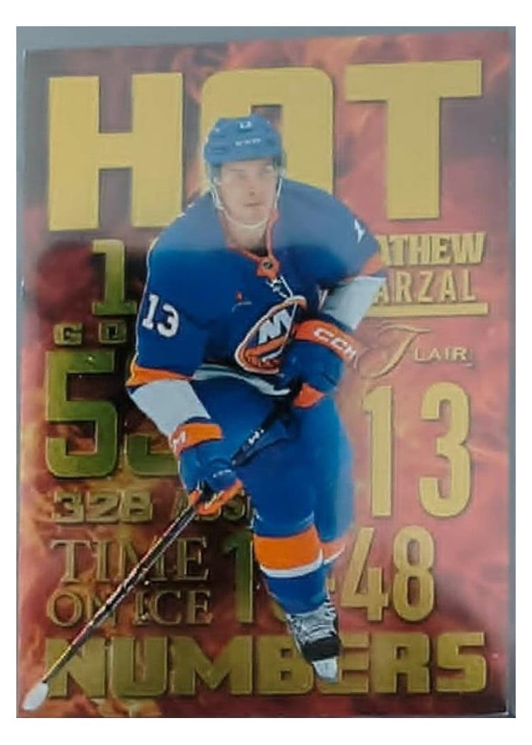 2025-26 Flair Hot Numbers Mathew Barzal #HN-10 card