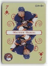 2025-26 O-Pee-Chee Playing Cards Mathew Barzal #7-DIAMONDS card