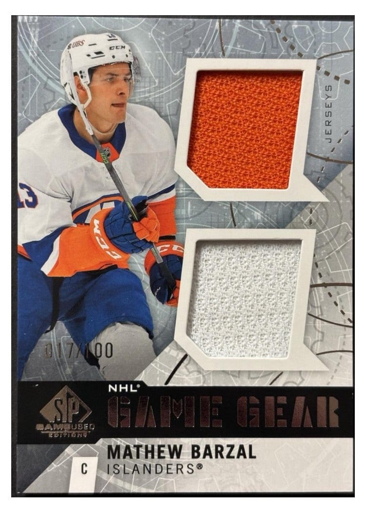 2025-26 SP Game Used Game Gear Mathew Barzal #GG-MB card