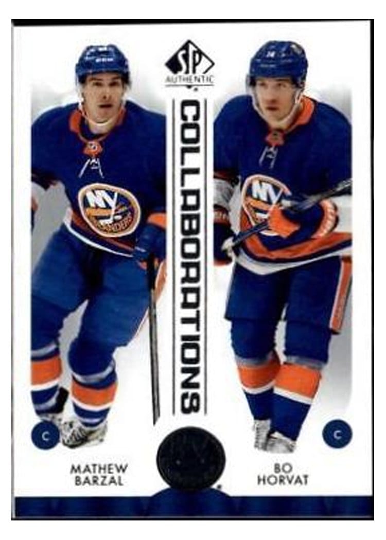 2023 SP Authentic Collaborations Mathew Barzal / Bo Horvat #C-17 card