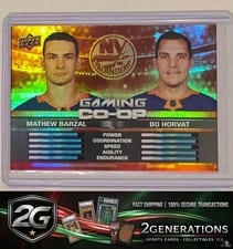 2024-25 Upper Deck Gaming Co-Op Mathew Barzal / Bo Horvat #CGO-21 card