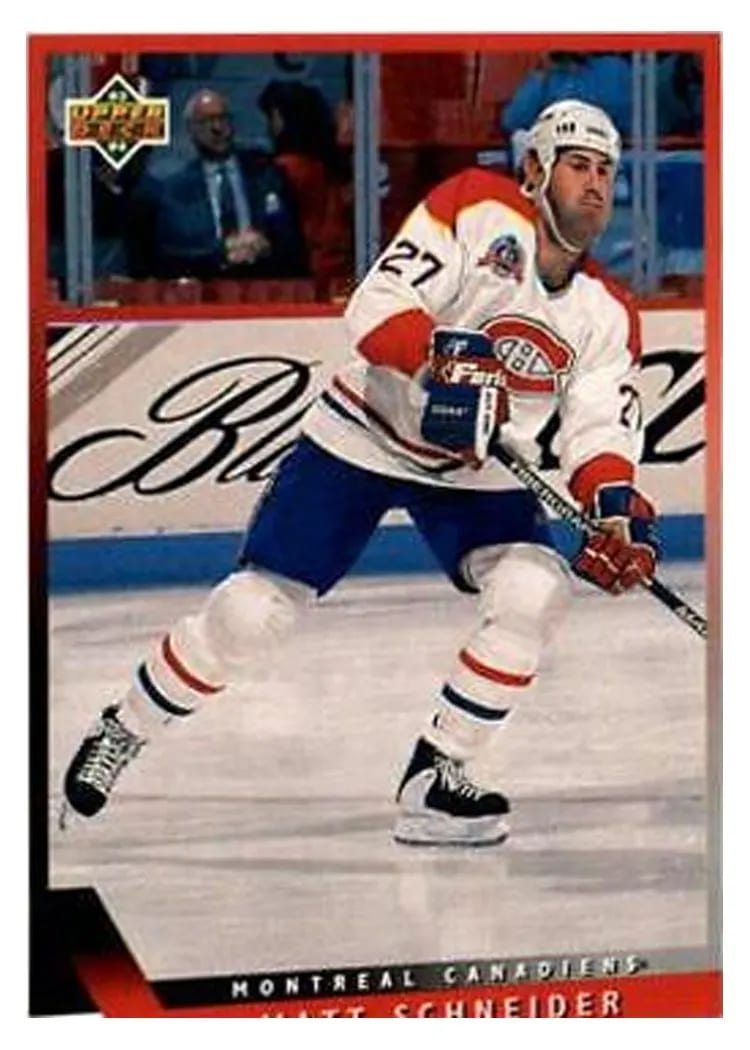 1993 Upper Deck Mathieu Schneider #31 card