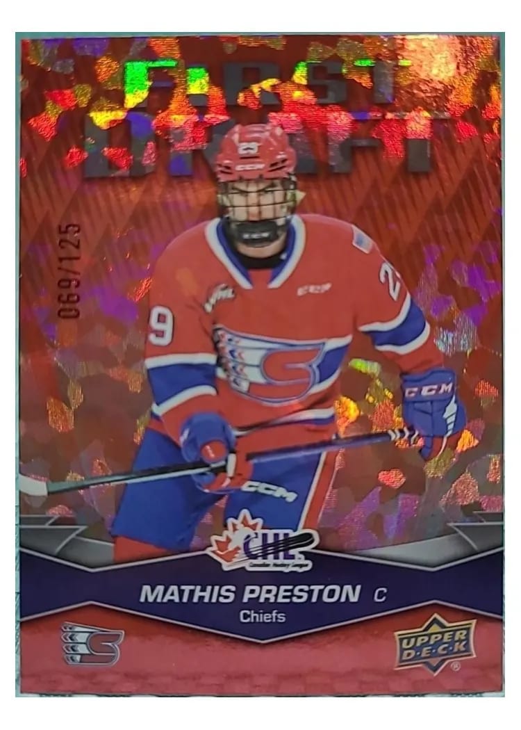 2023 Upper Deck CHL First Draft Mathis Preston #FD-3 card