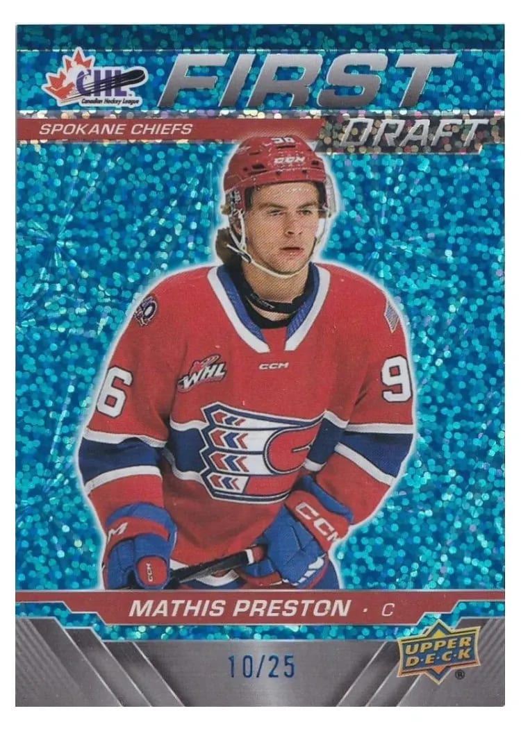 2024 Upper Deck CHL First Draft Mathis Preston #FD-14 card