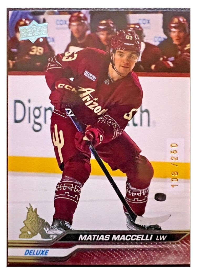 2023-24 Upper Deck Base Set Matias Maccelli #9 card
