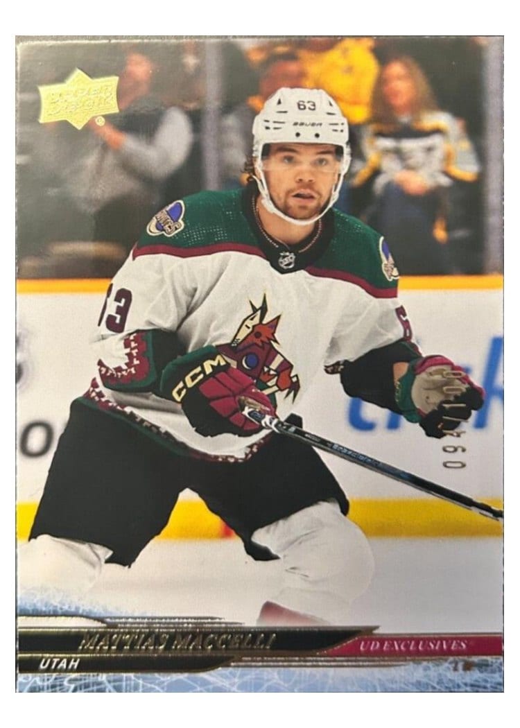 2024-25 Upper Deck Base Set Matias Maccelli #421 card