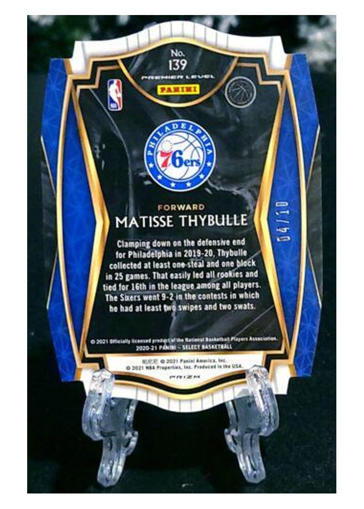 2020-21 Panini Select Base Set Matisse Thybulle #139 card