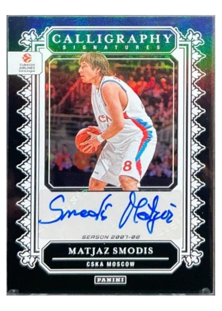 2024 Panini Crown Royale Euroleague Calligraphy Signature Matjaz Smodis #5 card