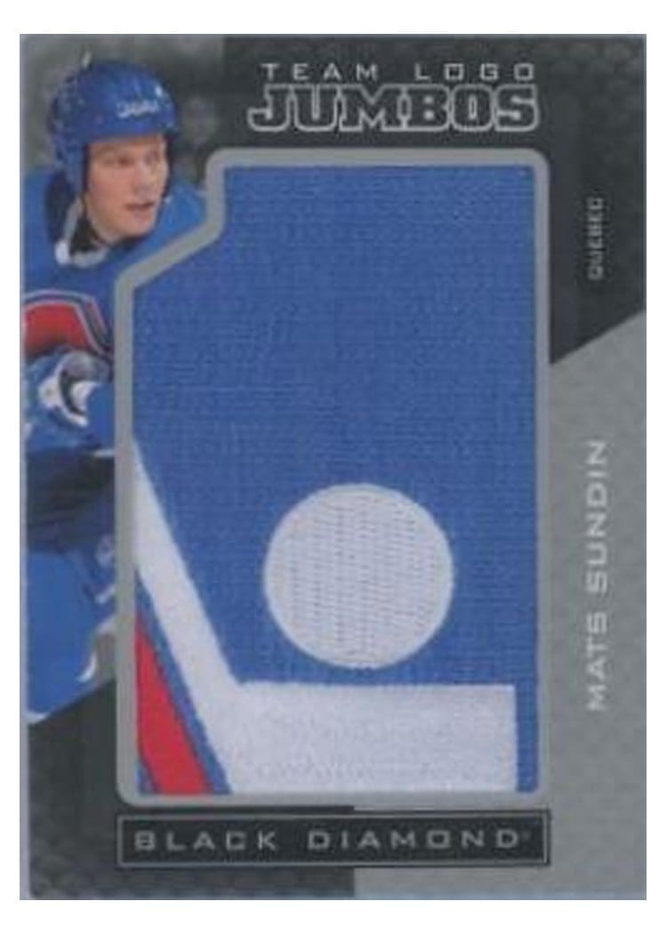 2021-22 Upper Deck Black Diamond Team Logo Jumbo Puzzle Patches Mats Sundin #TLQN-MS card