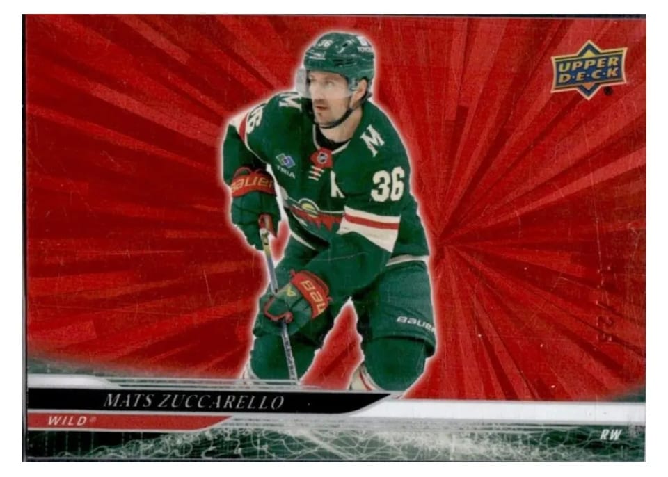 2024-25 Upper Deck Base Set Mats Zuccarello #566 card
