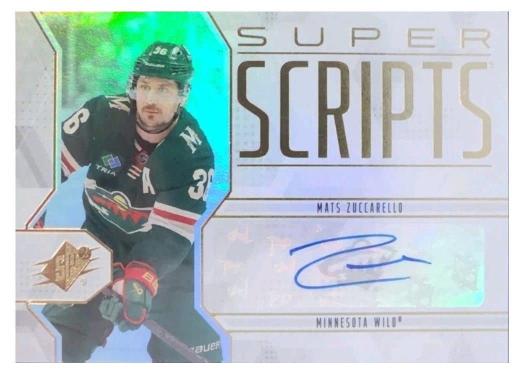 2025-26 SPx SuperScripts Mats Zuccarello #SS-MZ