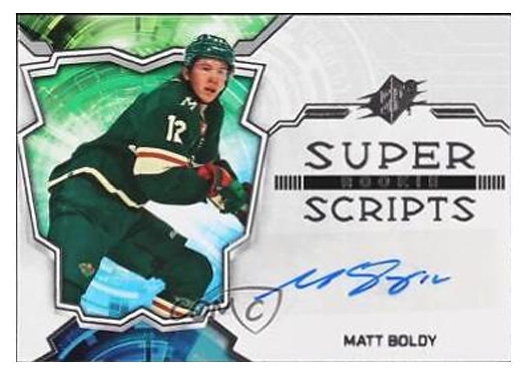 2022-23 SPx Rookie Superscripts Matt Boldy #SSR-BO card