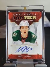 2022-23 Upper Deck Artifacts Top Tier Rookie Signatures Matt Boldy #TTR-BO card