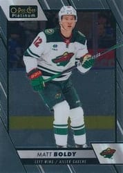 2023-24 O-Pee-Chee Platinum Base Set Matt Boldy #83 card
