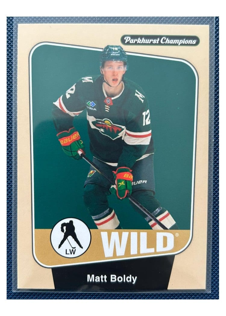 2024-25 Parkhurst Champions Base Set Matt Boldy #12 card