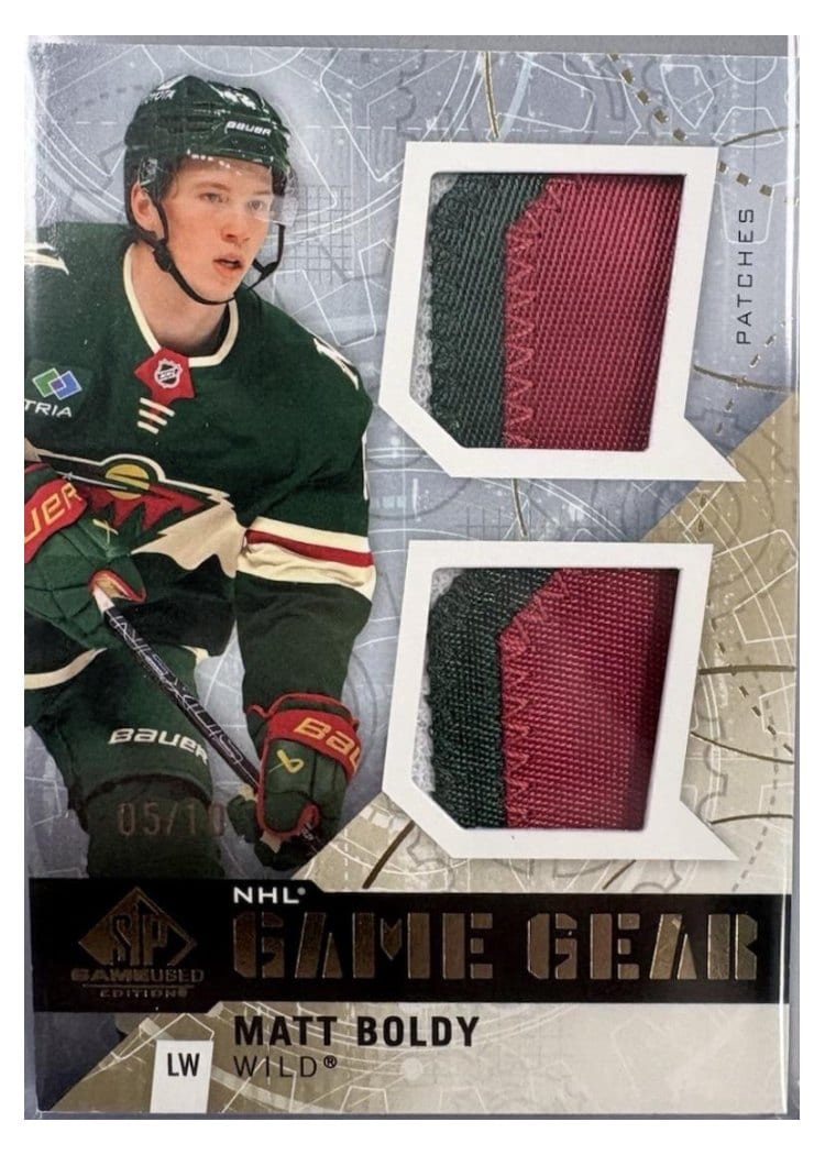 2025-26 SP Game Used Game Gear Matt Boldy #GG-BO card