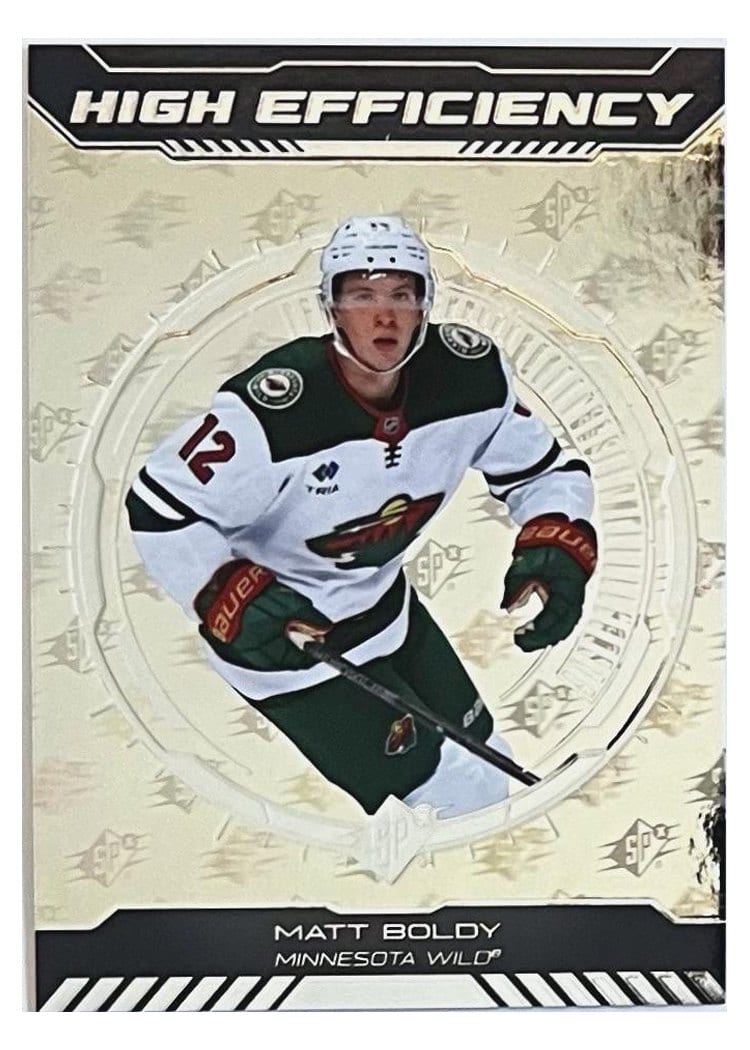 2025-26 SPx High Efficiency Matt Boldy #HE-16 card