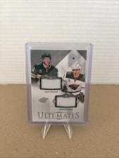2023-24 Upper Deck Ultimate Collection Ulti-Mates Dual Jersey Matt Boldy/Marco Rossi #UTM-RB card