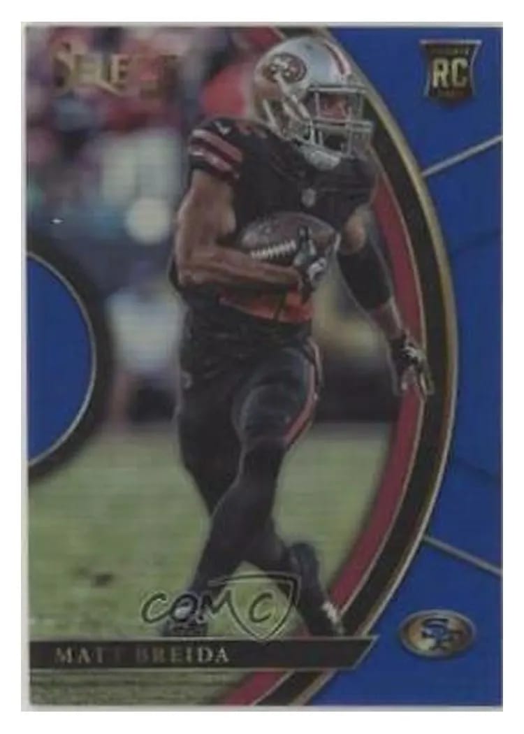 2017 Panini Select Base Set Matt Breida #9 card