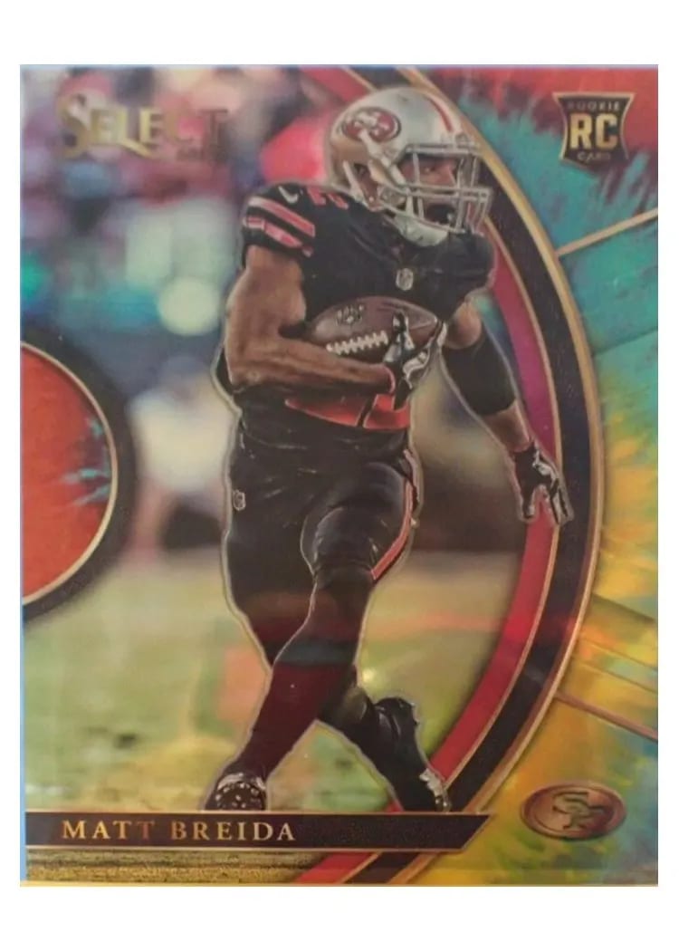 2017 Panini Select Base Set Matt Breida #9 card