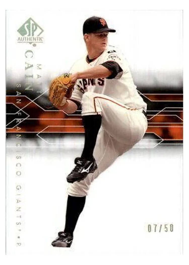 2008 SP Authentic Matt Cain #87 card