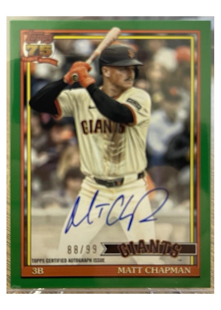 2026 Topps 1991 Topps Autographs Matt Chapman #91A-CHA card