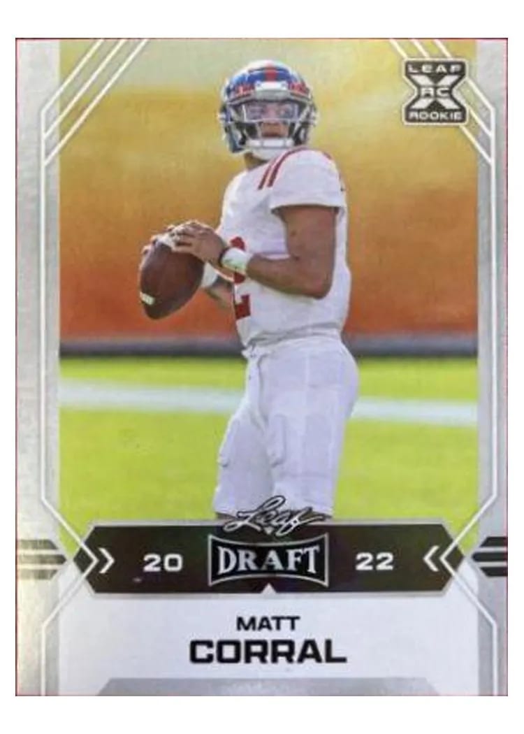 2022 Leaf Draft Matt Corral #10 card