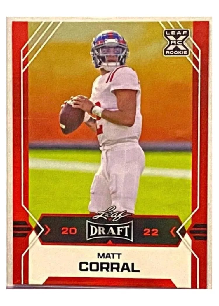 2022 Leaf Draft Matt Corral #10 card