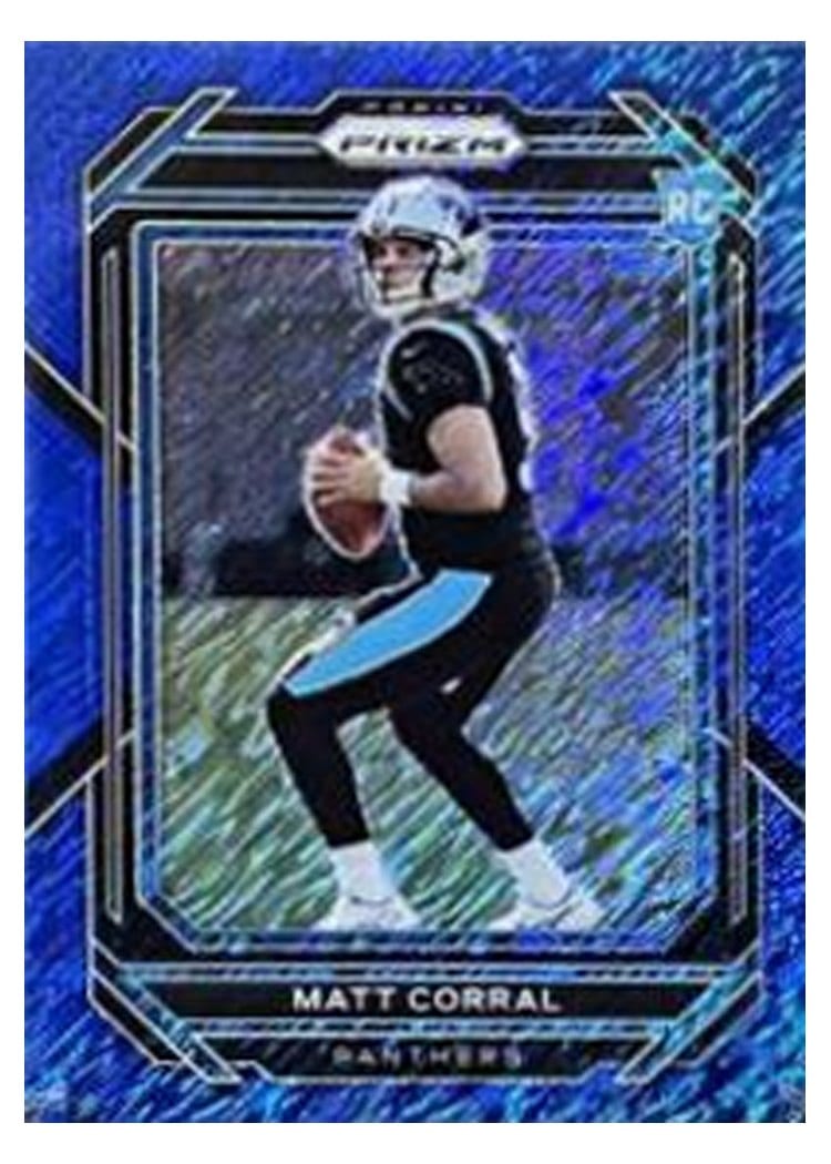 2022 Panini Prizm Base Set Matt Corral Blue Shimmer #304 card